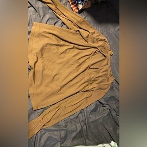 Tan sexy long Steve open in the chest, size 3x
